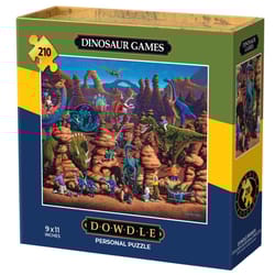 Dowdle Personal Puzzle Dinosaur Games Multicolored 210 pc