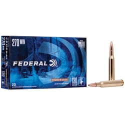 Federal Power Shok Centerfire Rifle Soft Point Cartridge 270 Win 130 grain 20 pk
