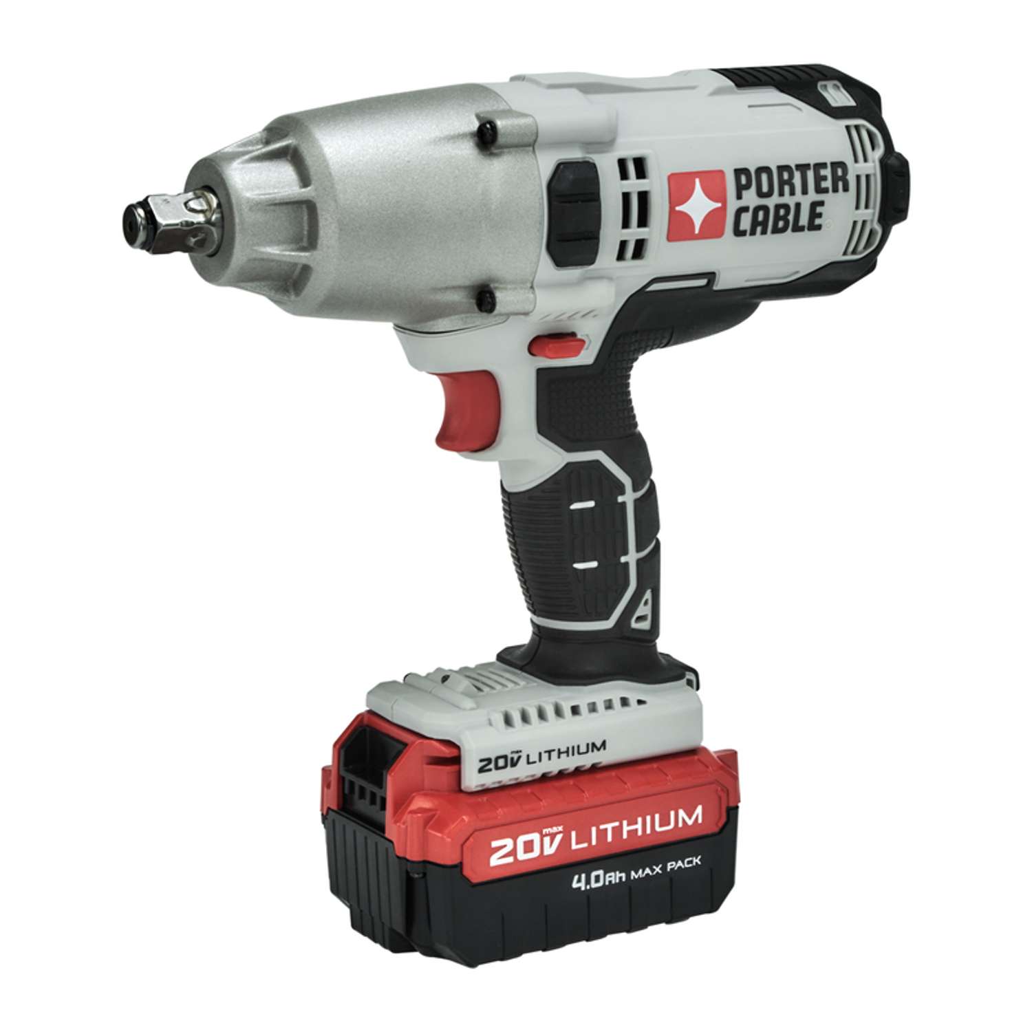 Porter Cable 20 V 1/2 in. Cordless Brushed Impact Wrench Kit (Battery