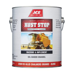 Ace Rust Stop Indoor/Outdoor Gloss Allis Chalmers Orange Oil-Based Enamel Rust Preventative Paint 1