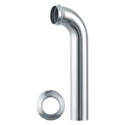 PlumbCraft 1-1/4 in. Slip Chrome Plated Brass Wall Tube