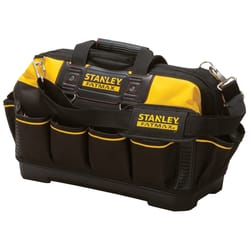 Stanley FatMax 10 in. W X 12 in. H Polyester Tool Bag 16 pocket Black/Yellow 1 pc