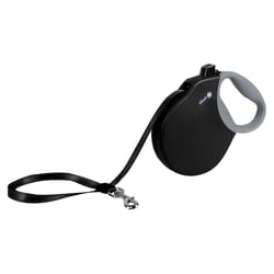 Alcott Black Plastic Dog Retractable Leash Medium