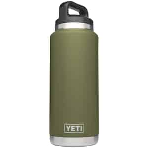 YETI  Rambler  Olive Green  Stainless Steel  Insulated Bottle  BPA Free 36 oz. 