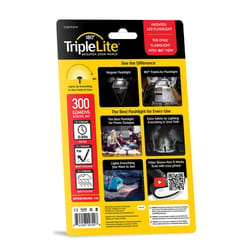 TripleLite 180 Degree Mini 259 lm Black LED Flashlight AA Battery