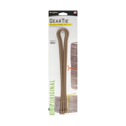 Nite Ize Gear Tie 0.40 in. W X 24 in. L Brown Twist Tie 2 pk