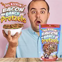 Ass Kickin' Bacon Ranch Pretzels 12 oz Bagged