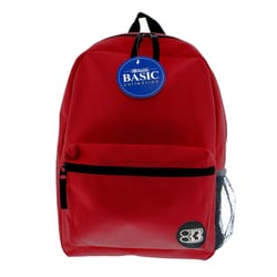 Bazic Products Basic Collection Burgundy Backpack 16 in. H X 5 in. W