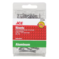 100 Aluminum POP Rivets Set 3/16 7/32 5/16 1/8 1/16 Inch Kit 5 Types 