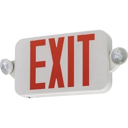 Lithonia Lighting Switch Hardwired LED White Exit Sign and Emergency Light