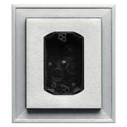 Builders Edge 8 in. H X 7 in. W X 2 in. L Prefinished White Vinyl Mounting Block