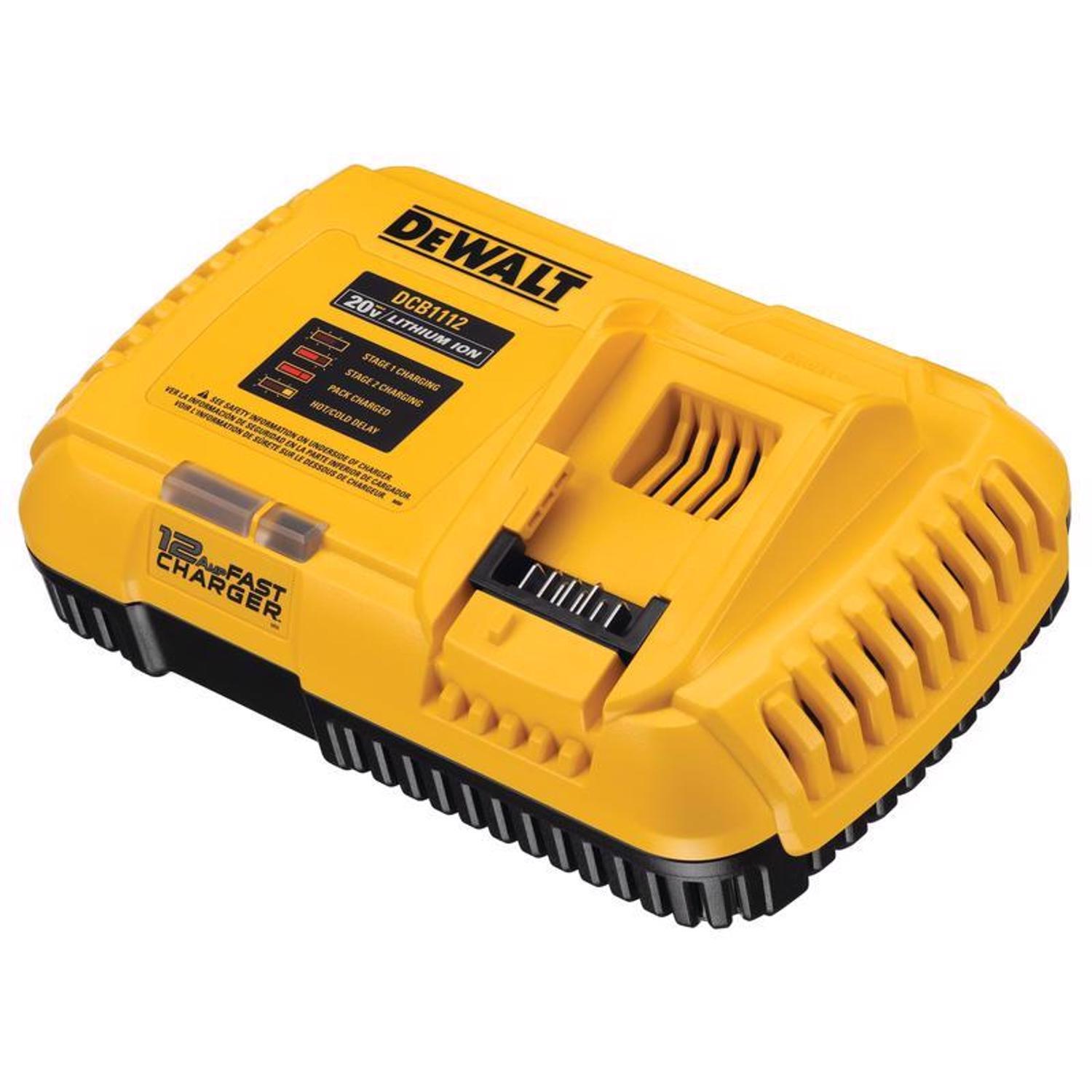 Photos - Battery Charger DeWALT 20V MAX DCB1112 20 V Lithium-Ion 12 Amp Battery Rapid Charger 