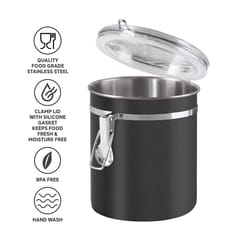 OGGI 36 oz Black Clamp Canister 1 pk