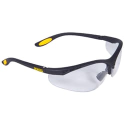 DeWalt Reinforcer Safety Glasses Clear Lens Black Frame 1 pc