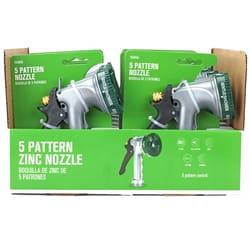 Home Plus 5 Pattern Adjustable Multi-Pattern Metal Hose Nozzle