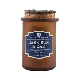 Northern Lights Spirit Jars Brown Dark Rum and Oak Scent Frangrance Candle