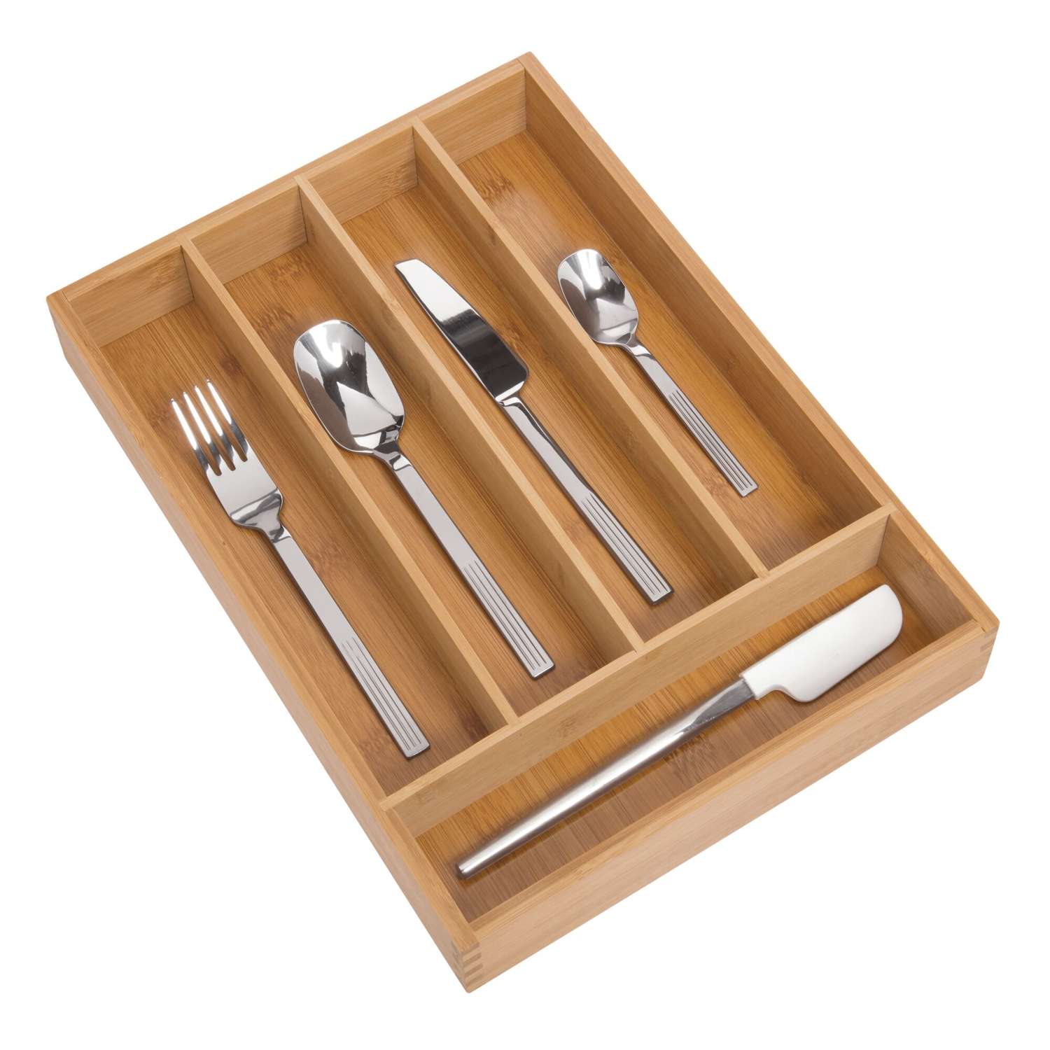 iDesign 2.04 in. H X 10 in. W X 14 in. D Bamboo Cutlery Tray Ace Hardware