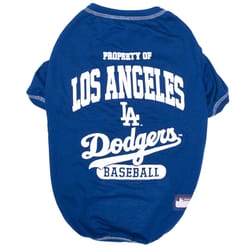 Pets First Blue Los Angeles Dodgers Dog T-Shirt Medium