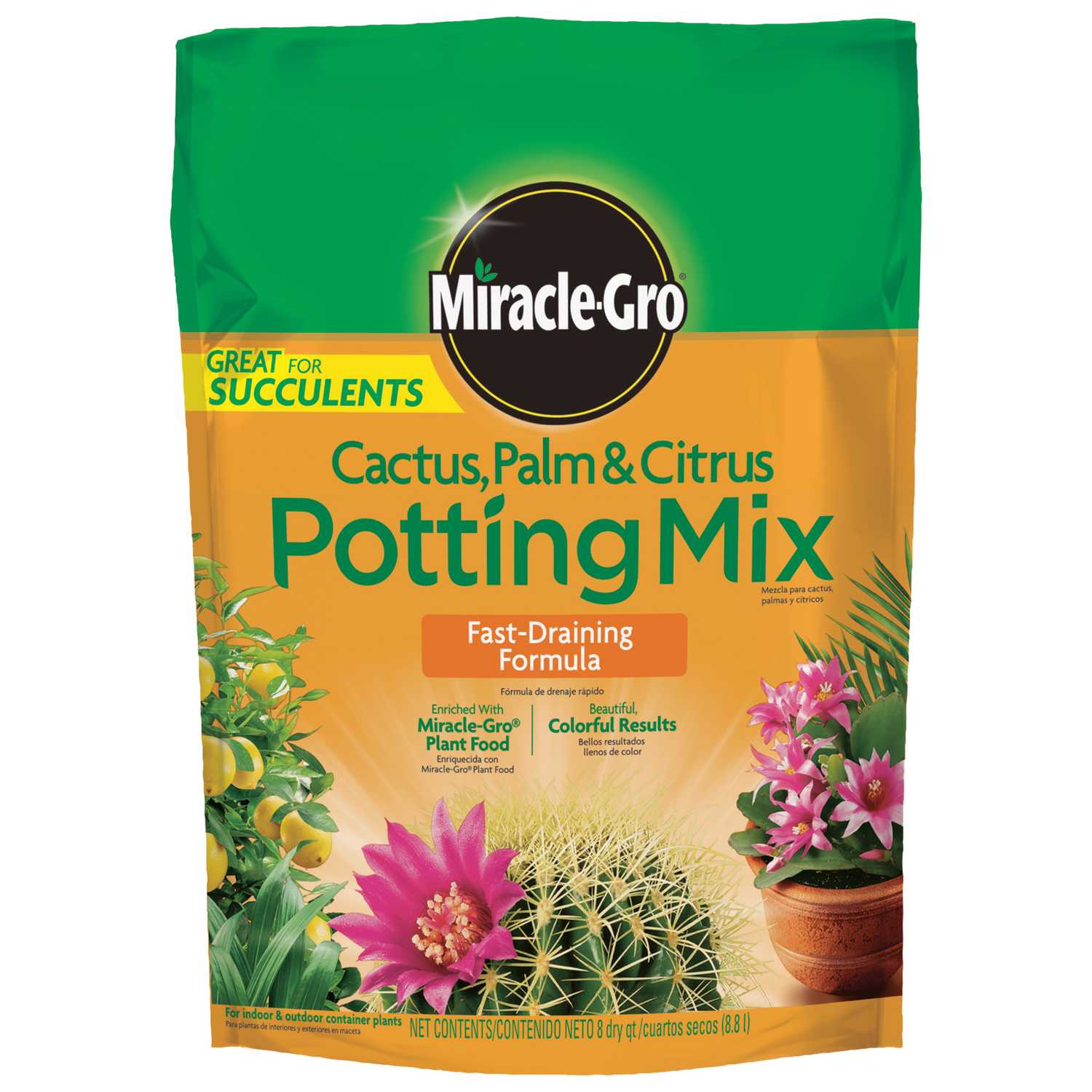 MiracleGro Cactus, Palm &amp; Citrus Soil Potting Mix 8 qt