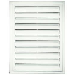 Builders Edge 18 in. W X 24 in. L White Copolymer Gable Vent