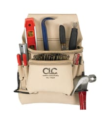 CLC 4.25 in. W X 13.5 in. H Leather Tool Bag 8 pocket Tan 1 pc