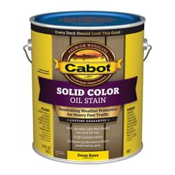 Cabot Solid Color Oil Stain Low VOC Solid Tintable Deep Base Oil-Based Alkyd Deck Stain 1 gal
