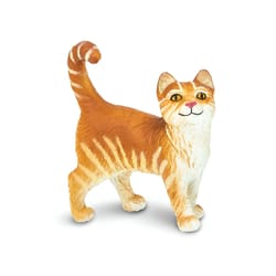 Safari Ltd. Safari Farm Tabby Cat Toy Orange/White