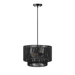 Globe Electric Matte Black 2 lights Pendant Light