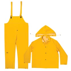 CLC Climate Gear Yellow PVC-Coated Polyester Rain Suit XXXXL