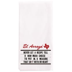 EL Arroyo White Cotton Measure That Tea Towel 1 pk