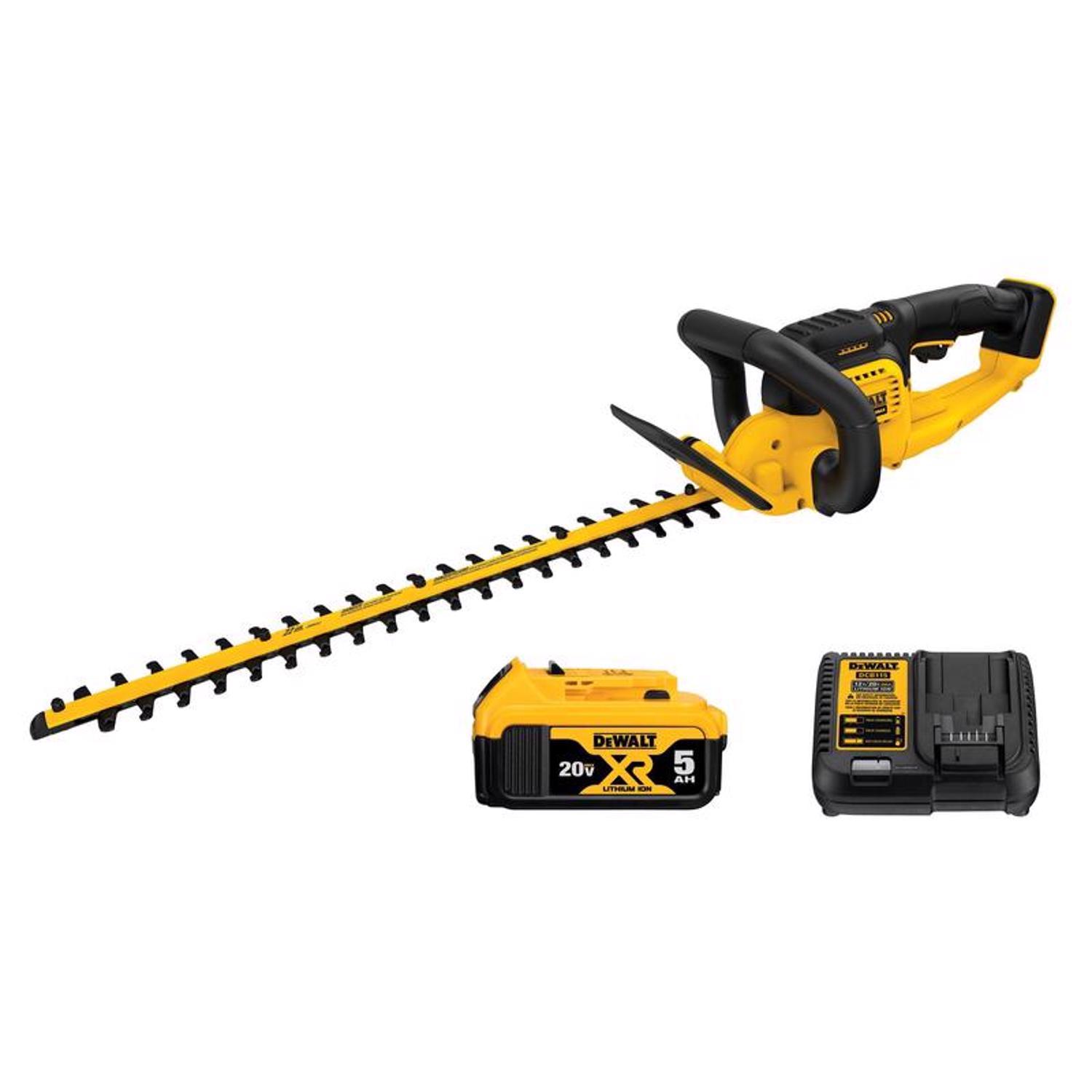 Photos - Hedge Trimmer DeWALT 20V MAX DCHT820P1 22 in. 20 V Battery  Kit (Battery & 