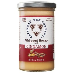 Savannah Bee Company Cinnamon Whipped Honey 12 oz Jar