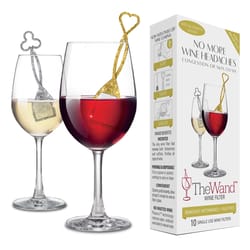 PureWine The Wand Gold/Silver Plastic Wine Filter