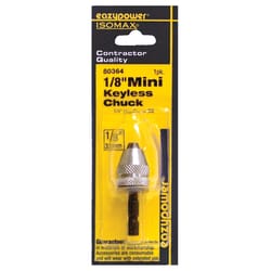 Eazypower Just Better Tools 1/8 in. Keyless Mini Keyless Drill Chuck 1/4 in. Hex Shank 1 pc