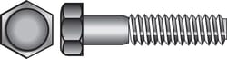 HILLMAN 3/8-16 in. D X 2-1/2 in. L Stainless Steel Hex Head Cap Screw 25 pk