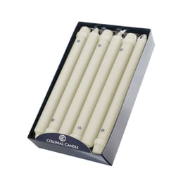 Colonial Candle Ivory White Unscented Scent Classic Taper Candle
