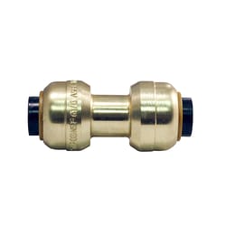 Apollo Tectite Push to Connect 1/4 in. PTC in to X 1/4 in. D PTC Brass Coupling