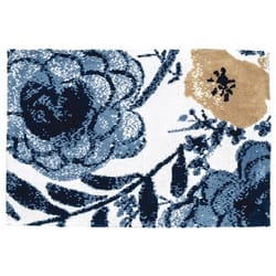 Simple Spaces 21 in. W X 33 in. L Multi-Color Blue Yonder Carnation Polyester Accent Rug