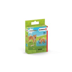 Schleich Farm World Shiba Inu Mother & Puppy Toy Multicolored