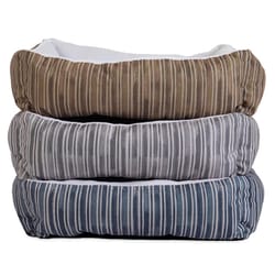 Aspen Pet Multicolored Plaid Micro Suede/Polyester Pet Bed 6 in. H X 20 in. W X 15 in. L