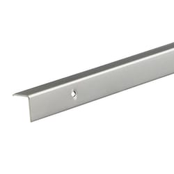 M-D BUILDING PRODUCTS 0.75 in. H X 0.75 in. W X 96 in. L Prefinished Clear Aluminum Moulding
