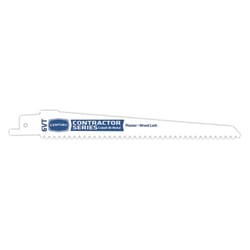 Century Drill & Tool 6 in. Bi-Metal Contractor Series Reciprocating Saw Blade 6 TPI 5 pk