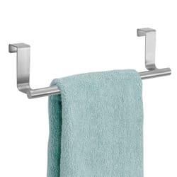 iDesign Forma Brushed Silver Over the Cabinet Towel Bar 11 in. L Stainless Steel