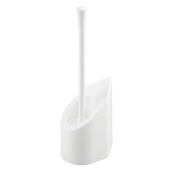 Una Plastic Toilet Bowl Brush and Plunger Combo Set, White – iDesign