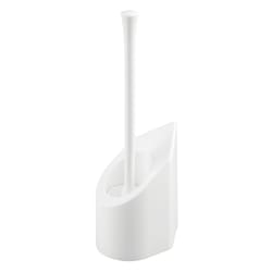 iDesign Corner Toilet Bowl Brush & Holder White