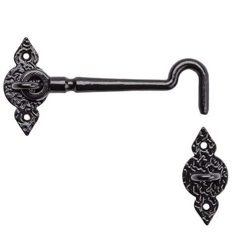 National Hardware Black Gate Bolt Hook in the Gate Hardware department at