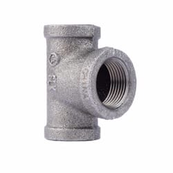 STZ Industries 1/2 in. FIP X 1/2 in. D FIP 3/4 in. D FIP Black Malleable Iron Reducing Tee