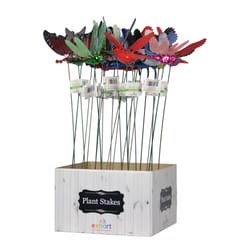 Exhart WindyWings Assorted Plastic 16 in. H Various Planter Stake