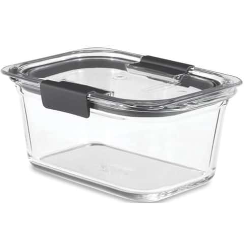 Rubbermaid Brilliance Food Storage Containers - Set of 2 (4.7 Cup),  Airtight, BP
