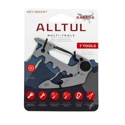 KeySmart AllTul Stainless Steel Silver Raptor Multi-Tool Key